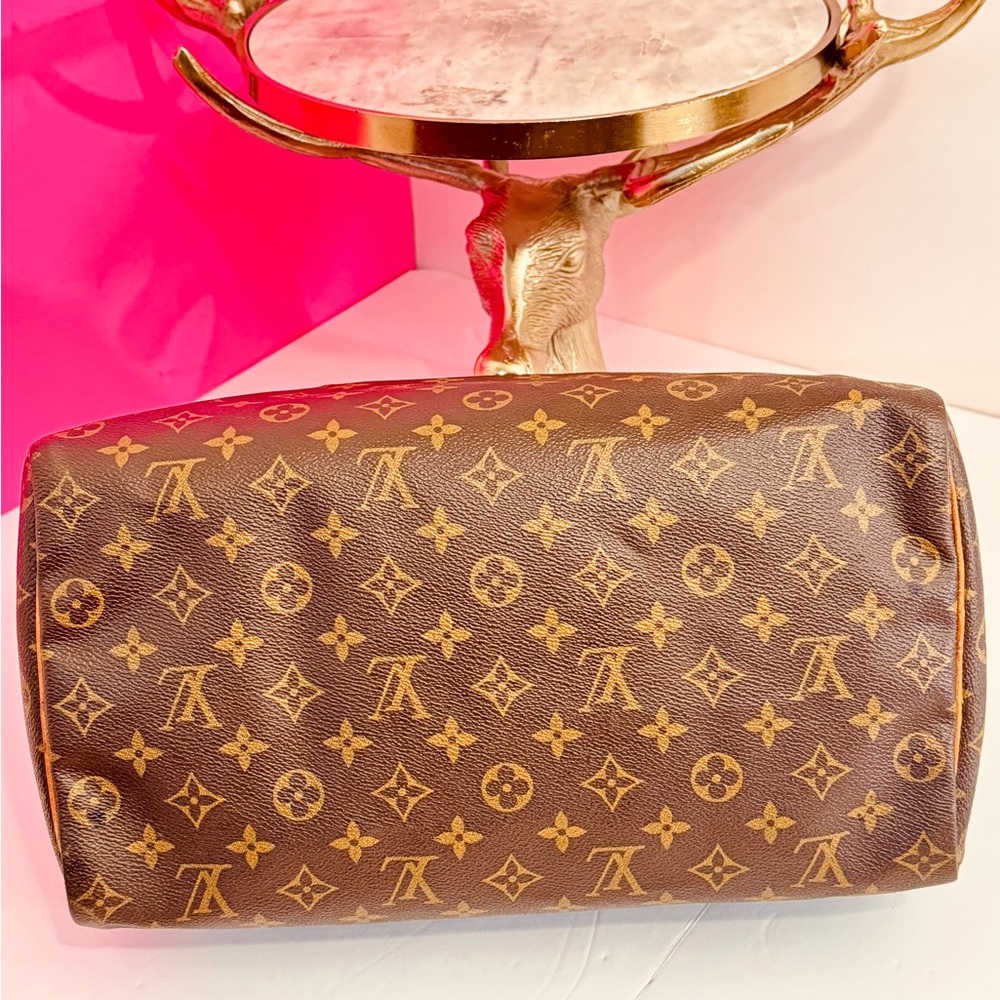 Louis Vuitton Speedy 35  Brown Monogram Handbag - Picture 7 of 15